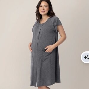 Kindred Bravely Gray Labor & Delivery Gown